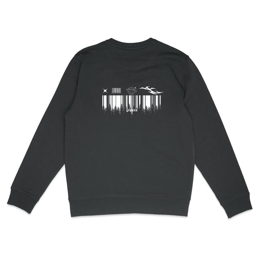 Sweat-shirt leger code bar - dos_0