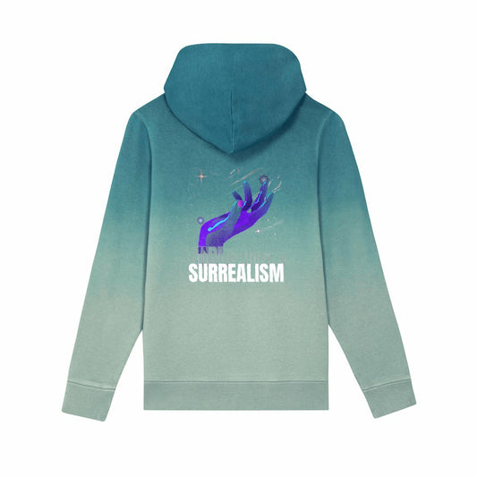 Sweat à capuche Enfant Dip Dye - Style Suréaliste - dos_vert