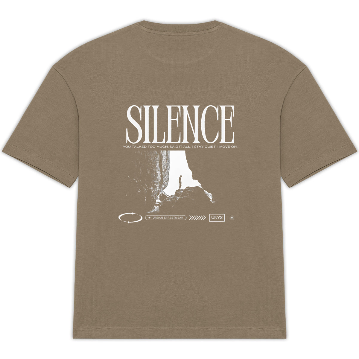 t-shirt silence unyx - dos_0