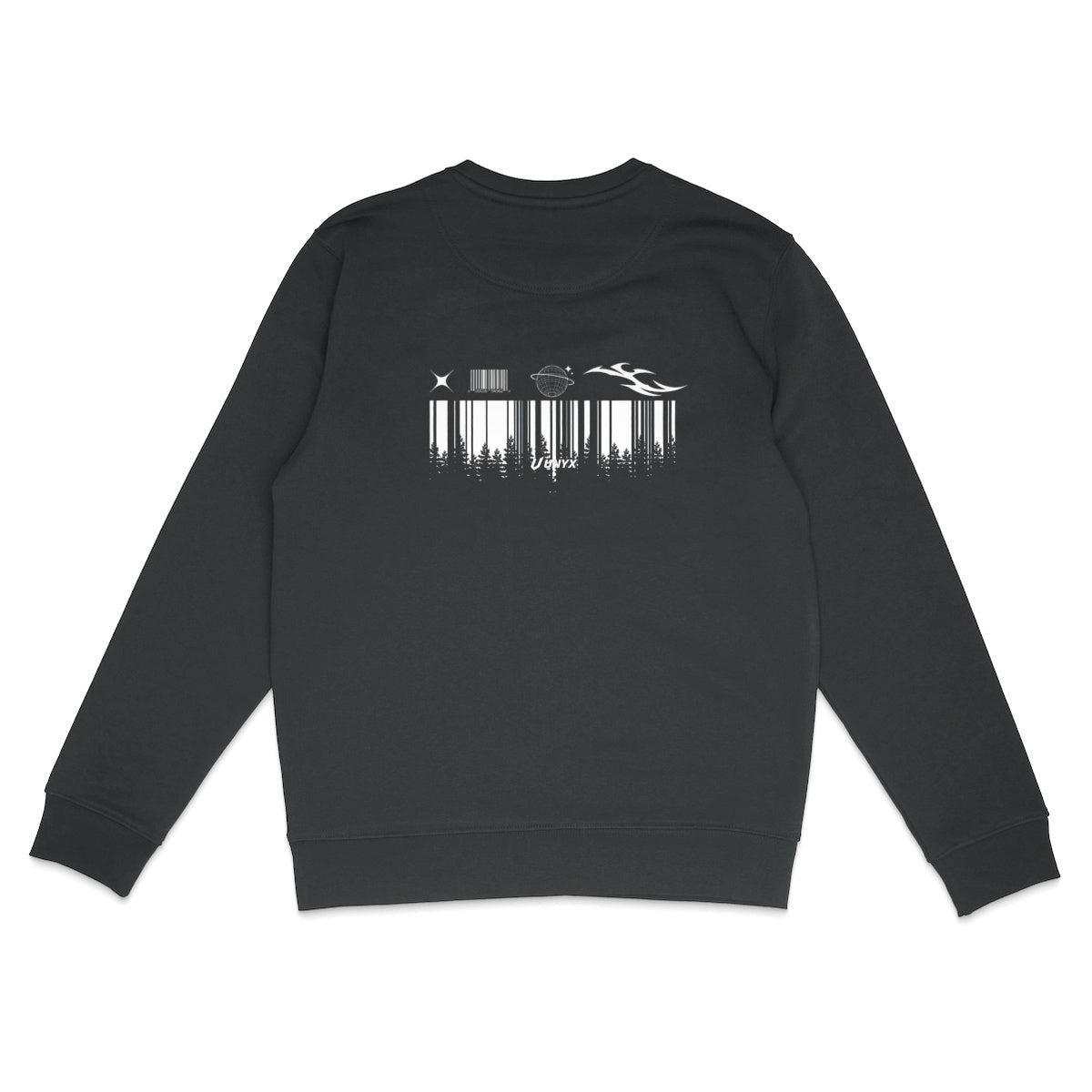 Sweat-shirt leger code bar - dos_0