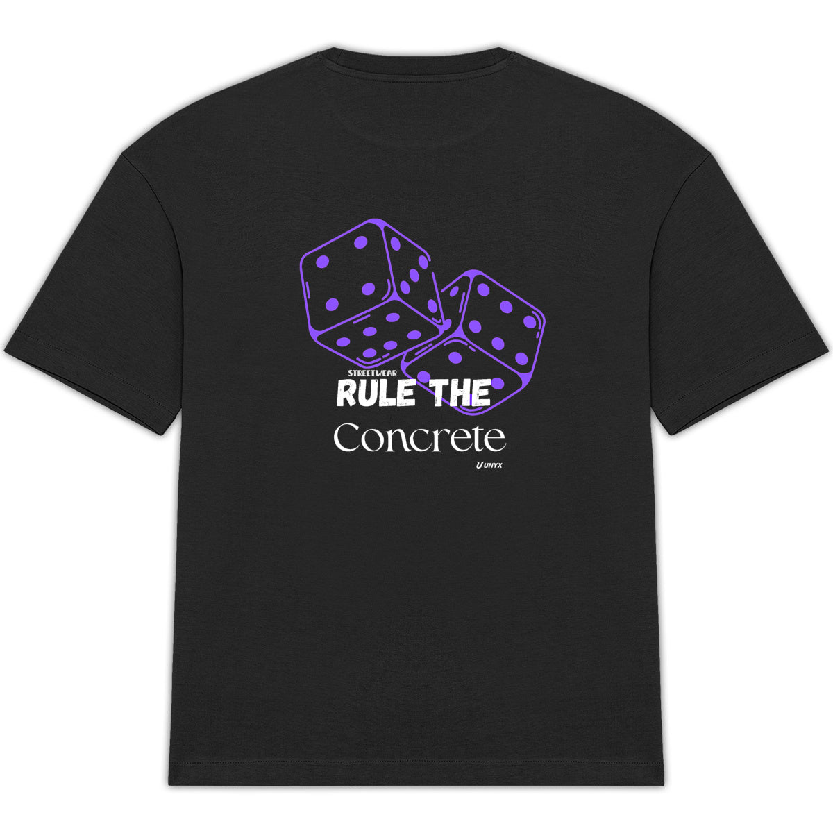 T-shirt Unisexe Oversized avec Écriture - dos_2