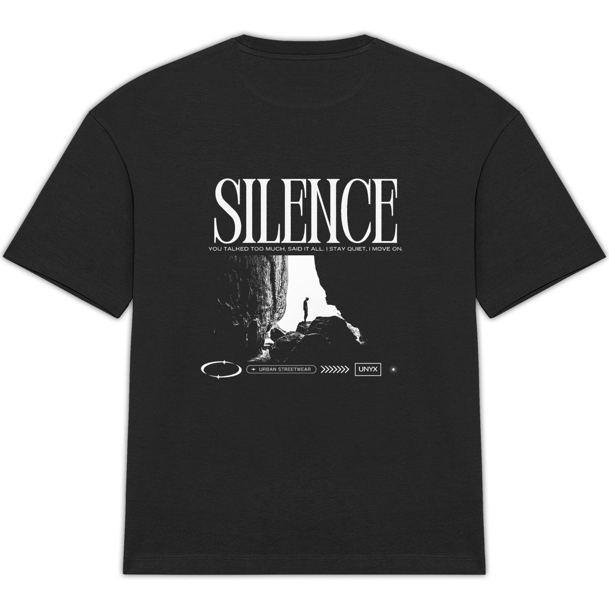 t-shirt silence unyx - dos_2