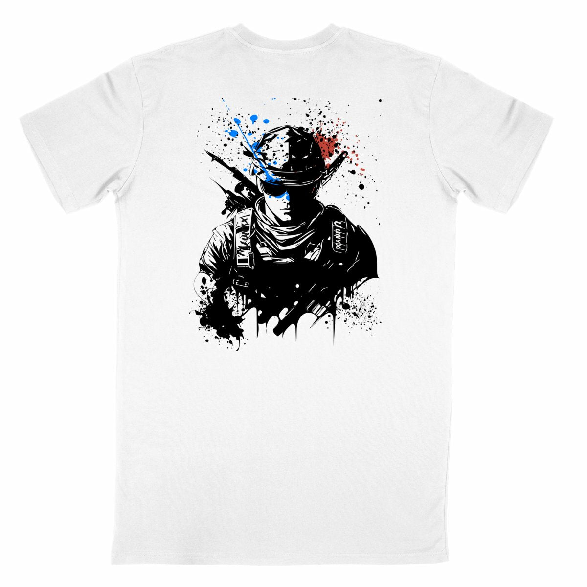 t-shirt militaire unyx - dos_blanc