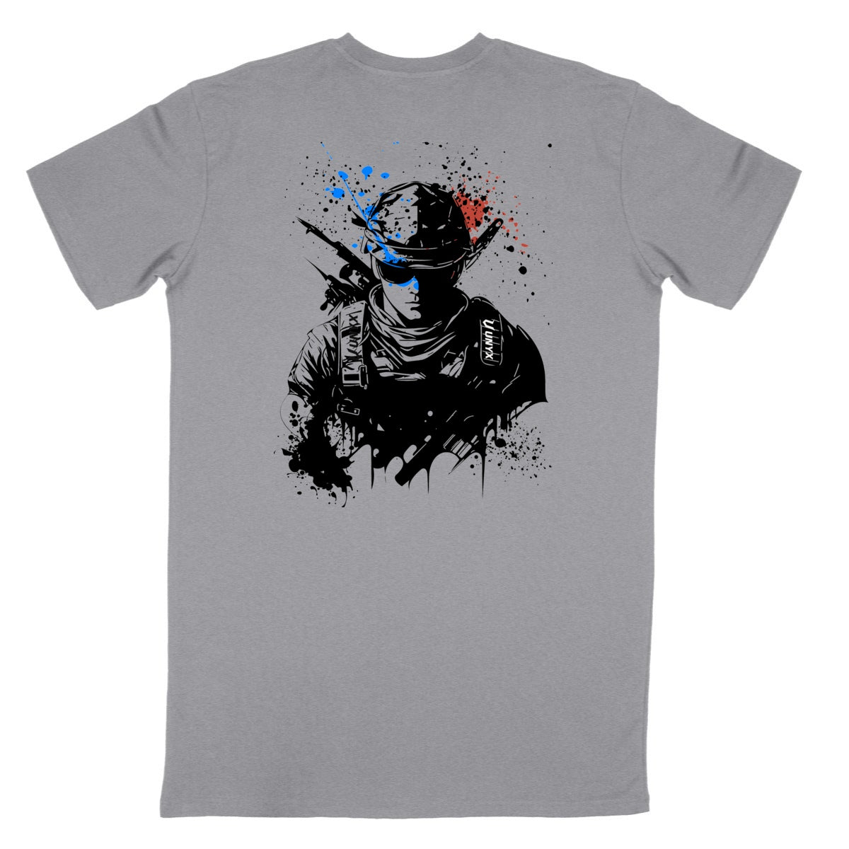 t-shirt militaire unyx - dos_gris