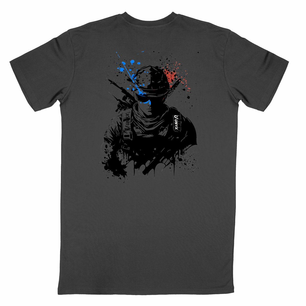 t-shirt militaire unyx - dos_noir