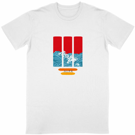 t-shirt Unyx vague - face_blanc