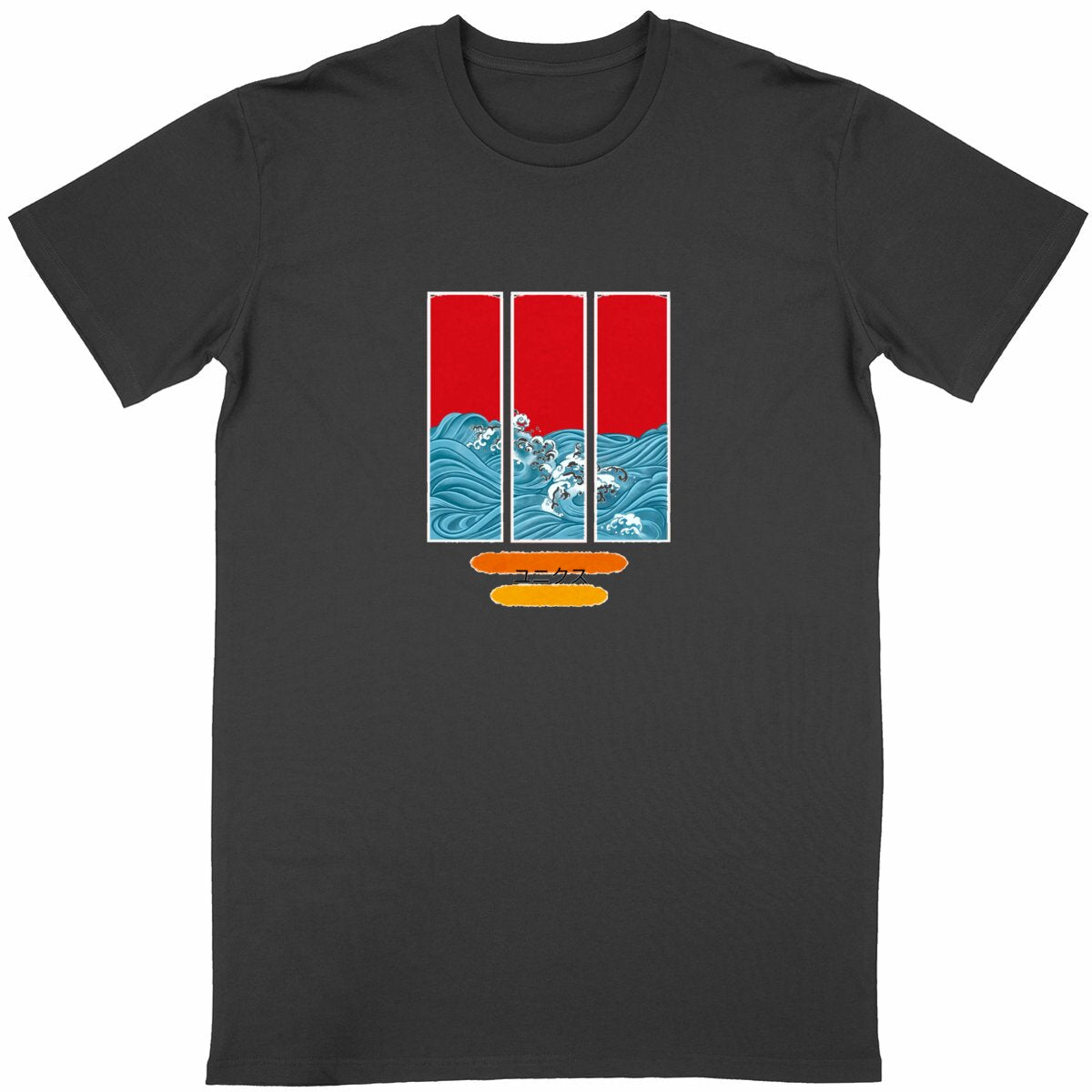 t-shirt Unyx vague - face_noir